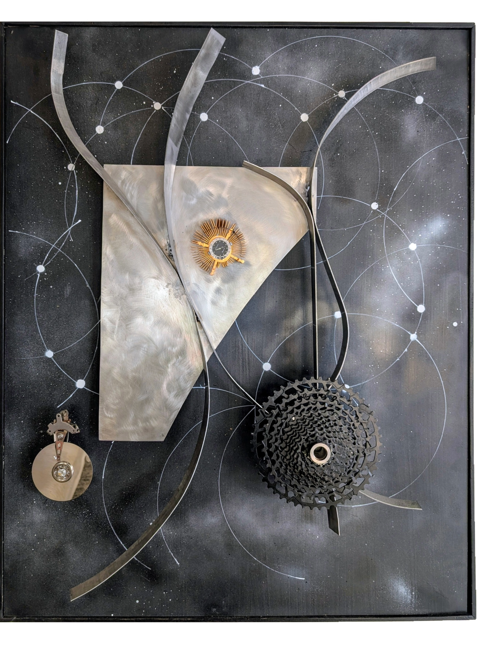 Desplazamiento — Luis González Palacios. 80×100 cm, 2025.