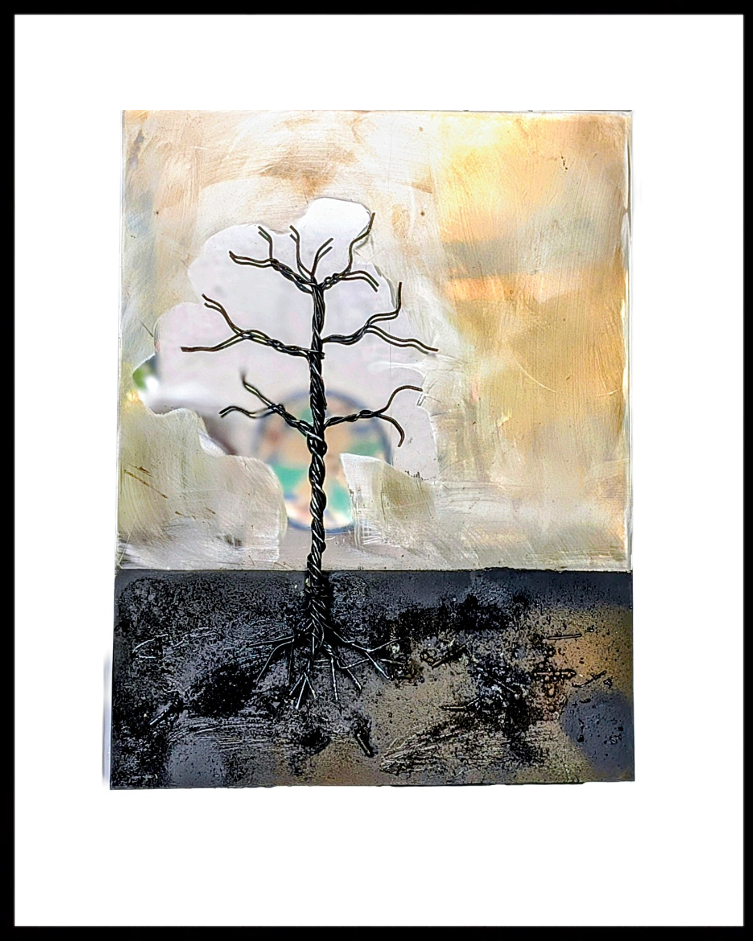 Fuego — Luis González Palacios. 33×43 cm, 2025.