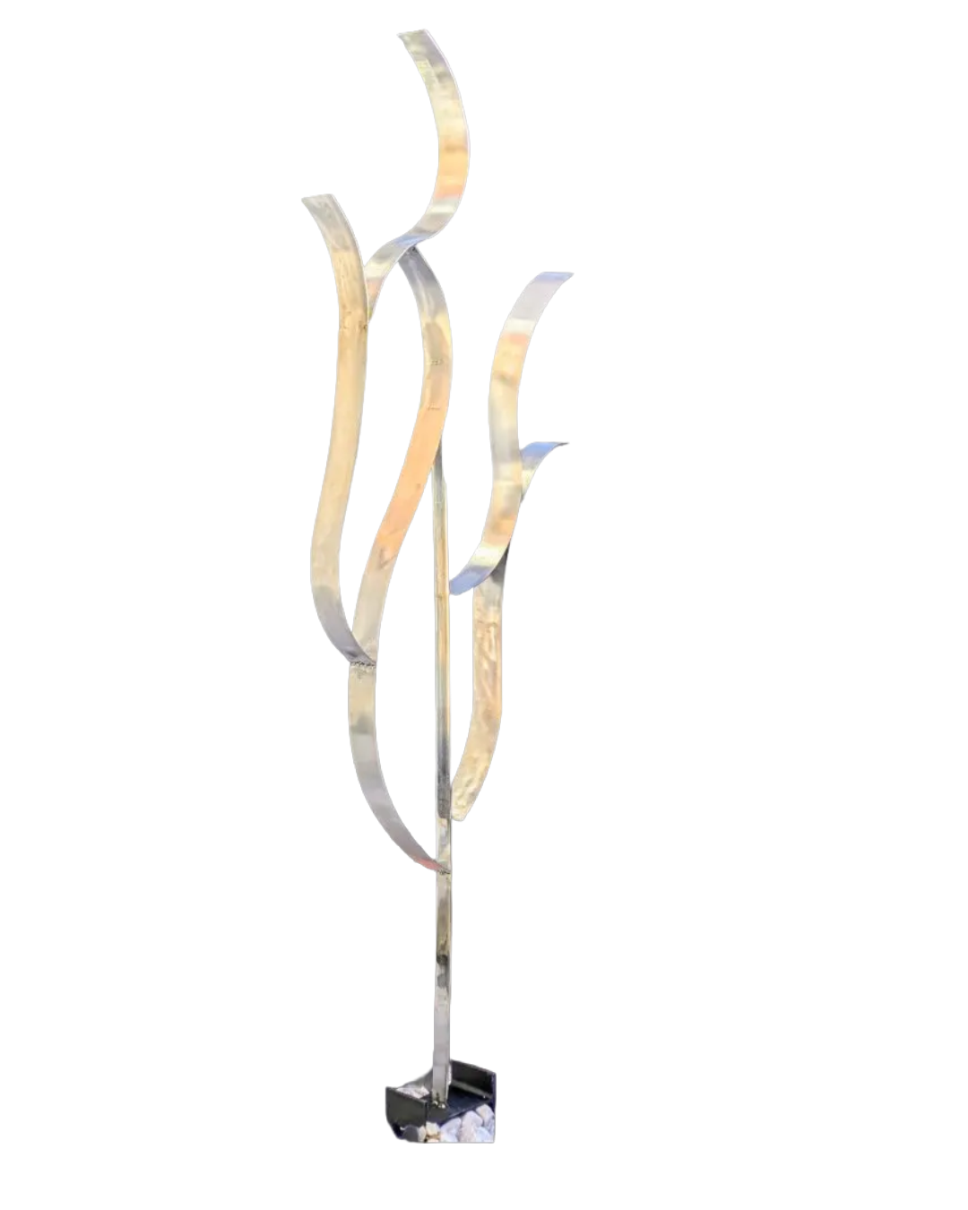 Ferrum 12 — Luis González Palacios. Acero reciclado, 162×62×12 cm, 2025.