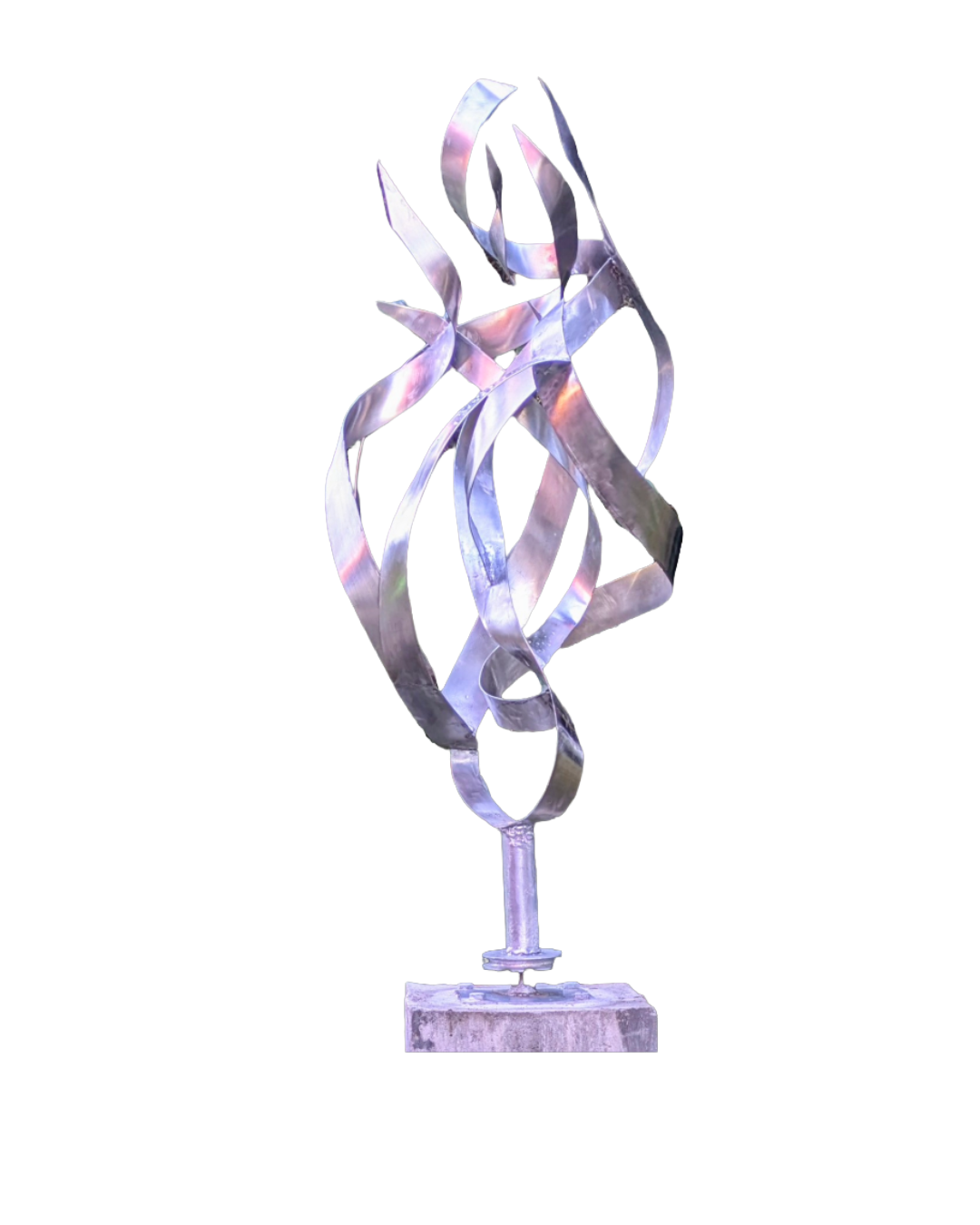 Ferrum 13 — Luis González Palacios. Acero reciclado, 87×58 cm, 2025.