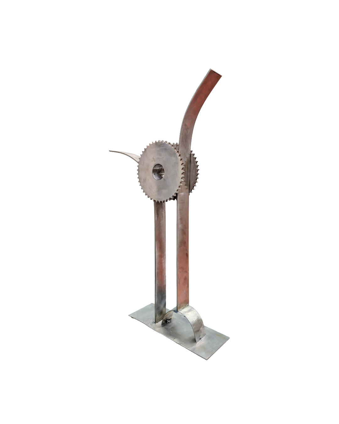 Ferrum 15 — Luis González Palacios. Acero reciclado, 80×45×14 cm, 2025.