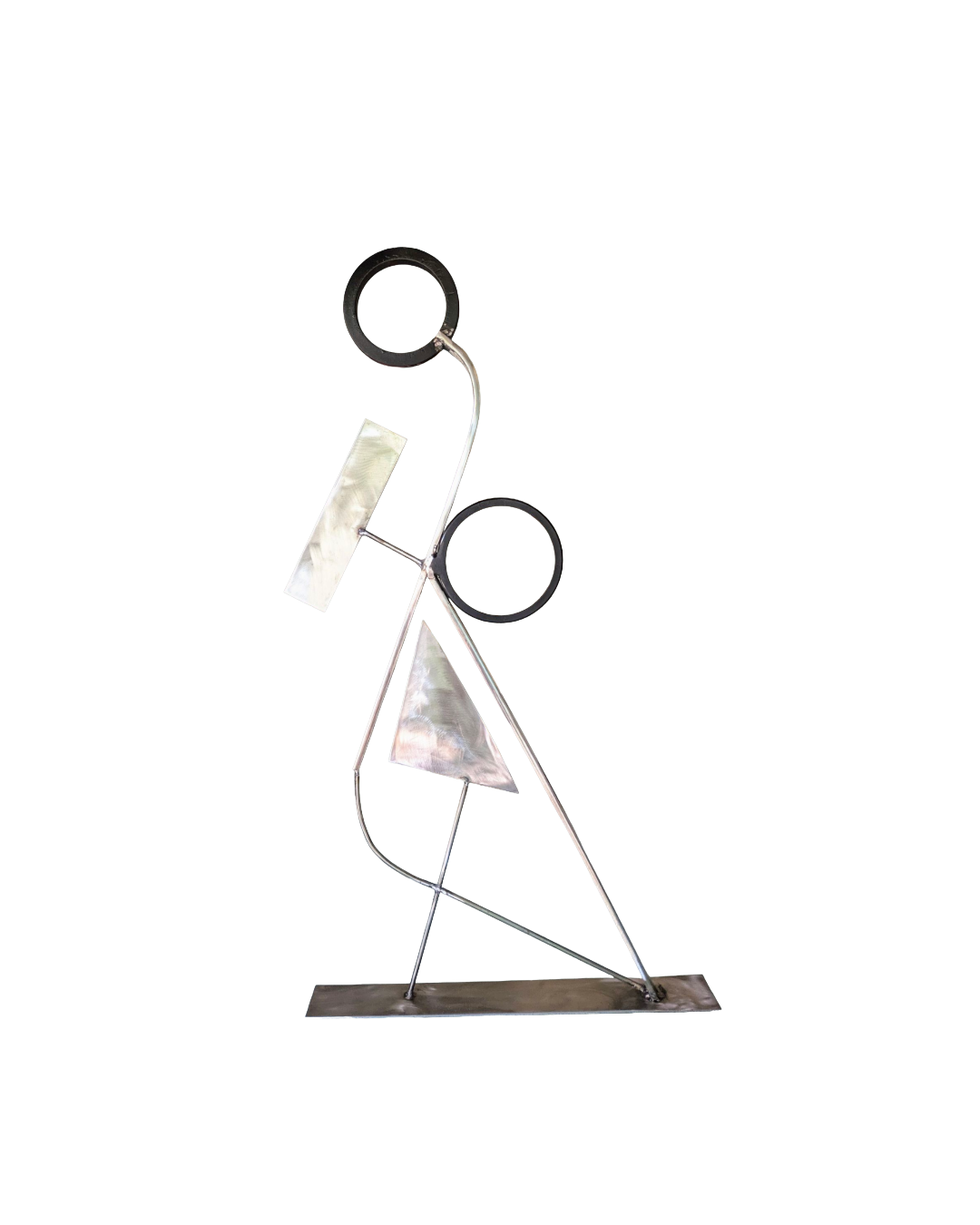 Ferrum 18 — Luis González Palacios. Acero reciclado, 83×46 cm, 2025.